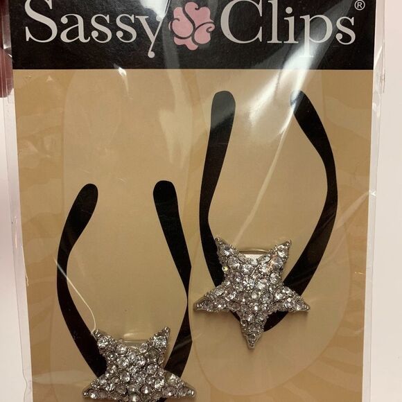 Sassy Clips-Silver Star   - Picture 1 of 1
